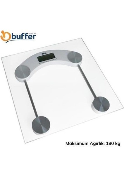 Snapmart® Dijital Kare Cam Baskül Darbelere Karşı Terazi Yüksek Hassasiyetli Tartı Tf 1052