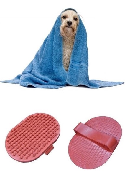 ® Ergonomik Masajlı Evcil Hayvan Kedi Köpek Yıkama Fırçası Aparatı