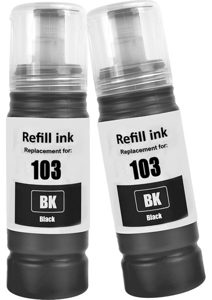 Ecotank L3211,L3250,L3251 103 4 Renk Muadil Muadil Mürekkep Seti +1 Siyah