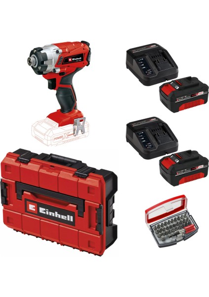 Te-Cı 18/1 Li - Solo Torklu Darbeli Matkap + 2 x 4 Ah Starter Kit Akü (Çanta ve Bits Uç Dahil)