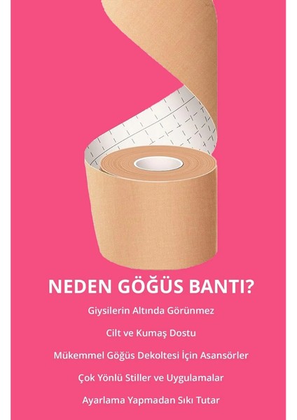 Ten Göğüs Ucu Kapatıcı, Dikleştirici ve Şekillendirici Bant fiyatları