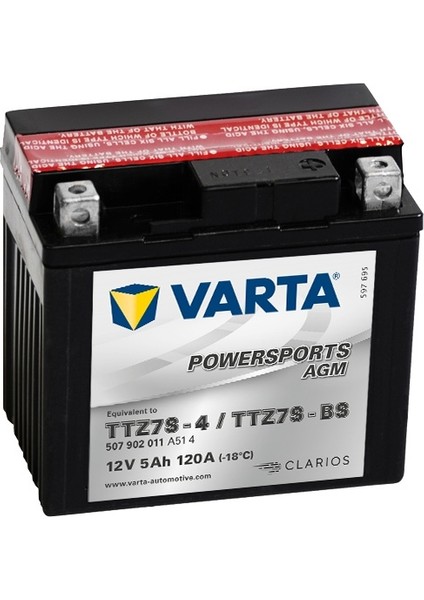 Cannondale EX400, MX400, XC400 440CC 2000 - 2001 Akü Varta Sulu B