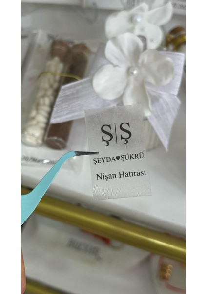 Şeffaf Etiket 3x5 cm 56 Adet Söz,kına,nişan,düğün - Arletikettasarım