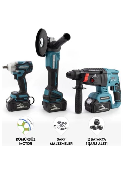 Dawreek Üçlü Set 2b1ş (Ş.spral+S.sıkma+Ş.hilti)