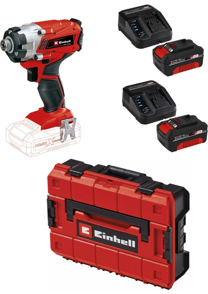 Te-Cı 18/1 Li - Solo Torklu Darbeli Matkap + 2 x 4 Ah Starter Kit Akü (Çanta Dahil)