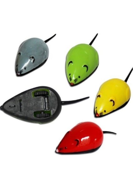 Çek Bırak Renkli Hareketli Fare Premiım 9×3.5×3cm Renklerde