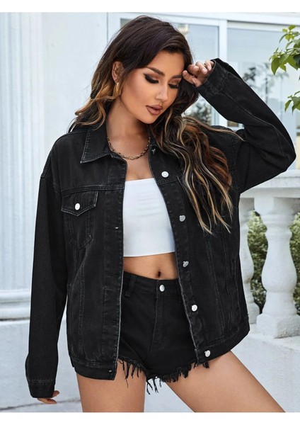 Kadın Boyfriend Kot Ceket modelleri