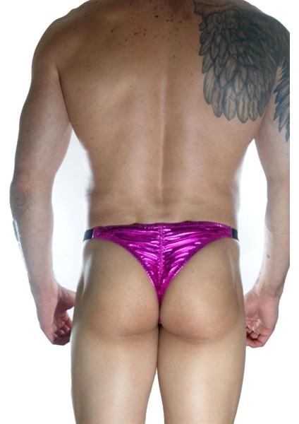 Miraxx Erkek Arkası Fuşya Büzgülü Brazillian Slip