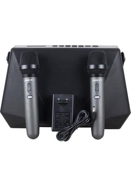 Hsyn SL-3A Iki El Mikrofonlu Kumandalı Usb/sd/bt Portatif Hoparlör Akdenizpos Yeni