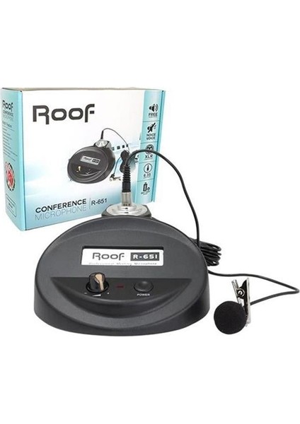 Hsyn R-651 Kondenser Cami Tipi Kablolu Yaka Mikrofonu Akdenizpos Yeni