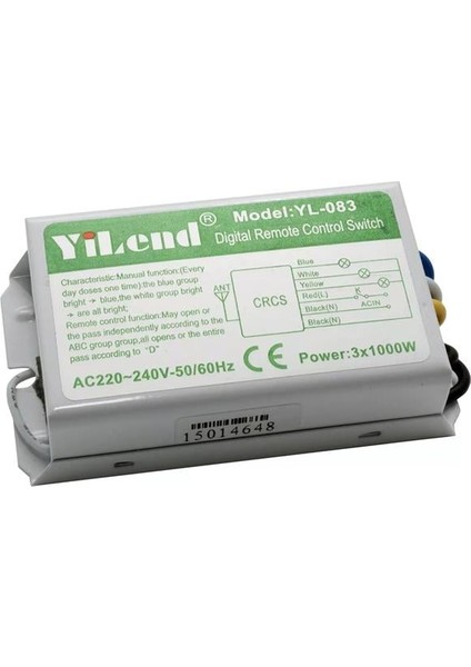 Hsyn PM-5847 Avize Kontrol Kumandası Akdenizpos Yeni