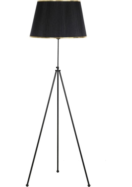 Noa Siyah Kaplama Tripod Boyu Ayarlanabilir Metal Lambader
