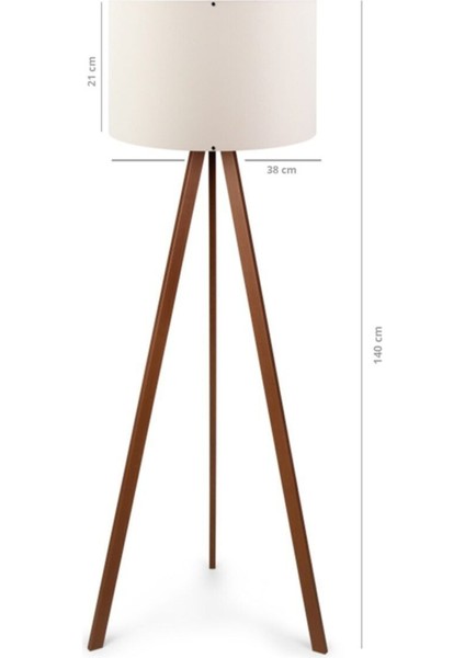 Modern ahşap tripod lambader, kumaş başlık, şık ve zarif köşe aydınlatması fiyatları