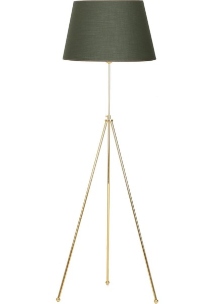 Noa Gold Kaplama Tripod Boyu Ayarlanabilir Metal Lambader - Haki
