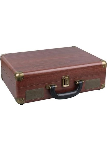 Fırsat Byr PU16 Retro Vintage Çanta Pikap - Radyo - Bluetooth - USB Mp3 Çalar Yeni