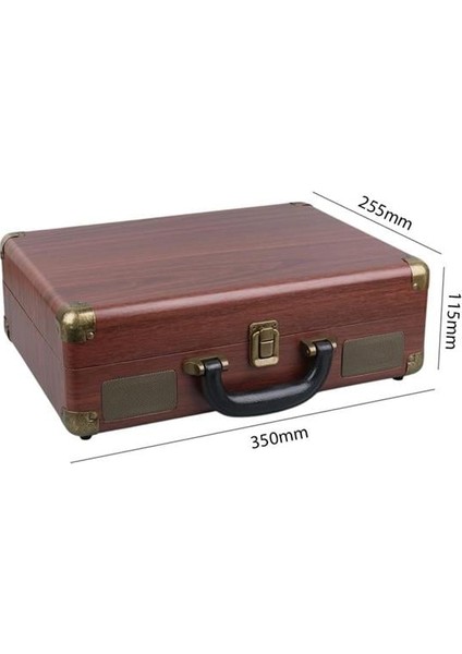 Fırsat Byr PU16 Retro Vintage Çanta Pikap - Radyo - Bluetooth - USB Mp3 Çalar Yeni