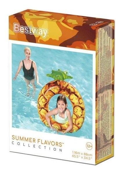 Fırsat Byr Renkli Ananas Desenli Deniz Simit -Ananas Yeni