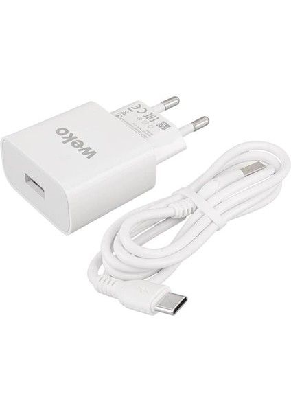 Fırsat Byr WK-21435 M7 2.1 Amper Telefon Şarj Adaptörü + Type-C Kablo Yeni