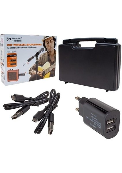 Fırsat Byr Uhf Gitar Tip Kablosuz Mikrofon MV-19585 Yeni