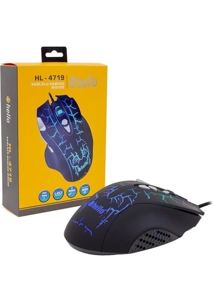 Fırsat Byr HL-4719 Kablolu Oyuncu Gaming Mouse Yeni