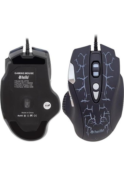 Fırsat Byr HL-4719 Kablolu Oyuncu Gaming Mouse Yeni