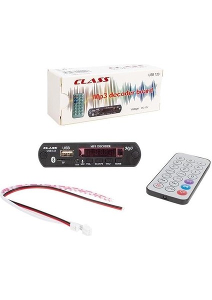 Fırsat Byr 12V Sd-Af-Vr Oto Teyp Mikrofonlu Usb-Sd Çevirici Digital Player Board USB-123 Yeni