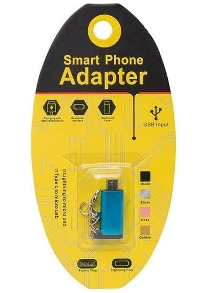 Fırsat Byr Type-C To Android Micro USB Otg Anahtarlıklı Aparat Yeni
