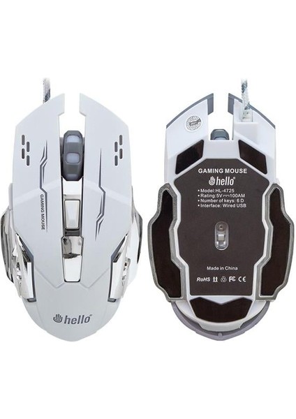Fırsat Byr HL-4725 Kablolu Oyuncu Gaming Mouse Yeni
