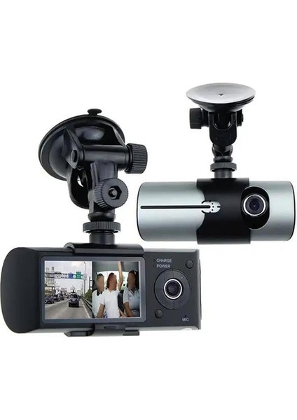 Fırsat Byr R300 Gps Destekli Çift Kameralı Araç Içi Dashcam Dvr Kamera Seti Yeni