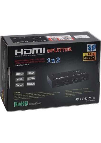 Fırsat Byr 2 Port 1080P HDMI Dağıtıcı PM-14217 Yeni