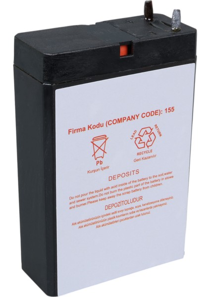 Yokohama Yh-41.8 4 Volt - 1.8 Amper Kuru Akü (50 x 76 x 22 Mm) (K0)