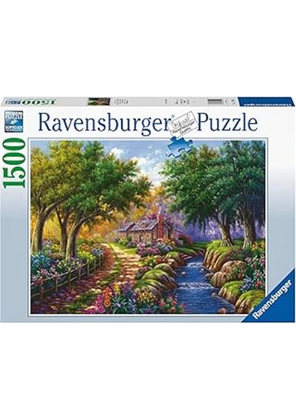 Ravensburger 1500P Puz Nehir Kıyısında Kır Evi Yapboz