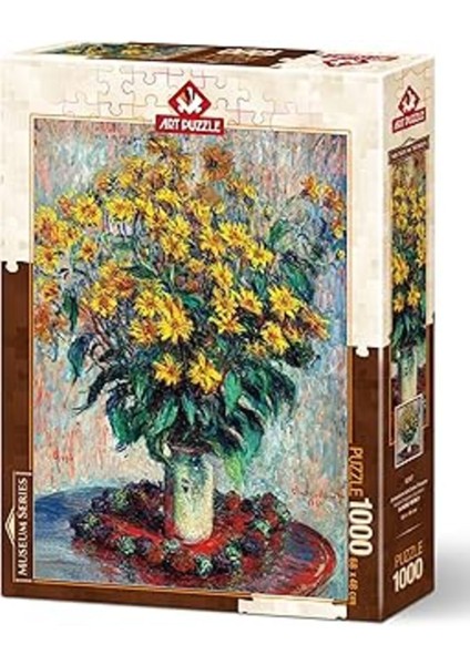 Art Puzzle Kudüs Enginar Çiçekleri, Claude Monet 1000 Parça Puzzle