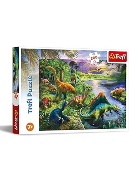 Trefl 13281 Dinozor 7 Yaş ve Üzeri Çocuklar Için 200 Parçalı Yapboz