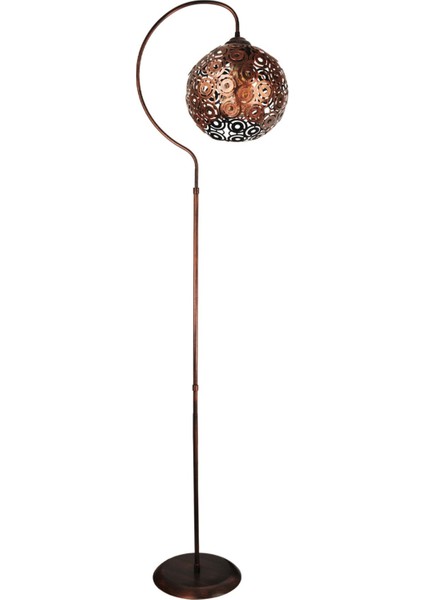 Şık Siyah Bakır Modern Avize Lambader, Metal, Yerden Yüksekliği 101-150 cm, Tek Ayaklı fırsatları