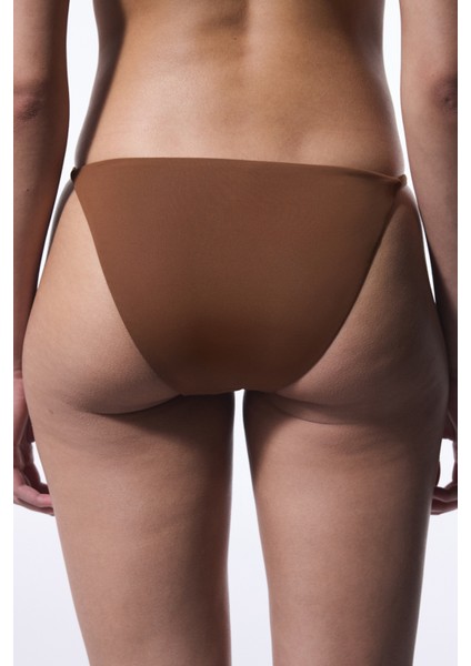 Kahverengi Libby Side Tokalı Slip Bikini Altı fırsatları
