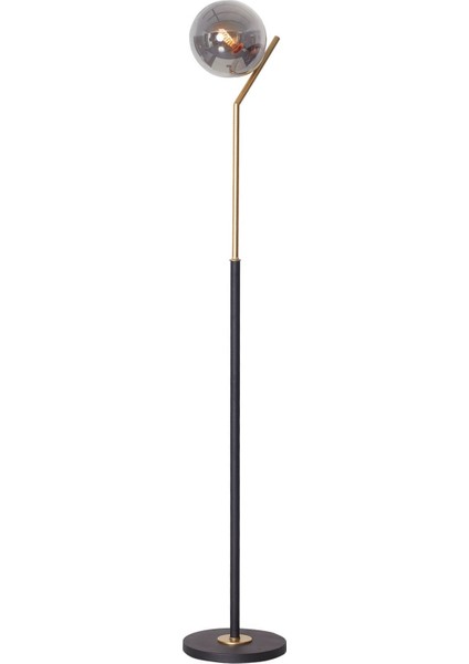 Şık sarı-siyah metal gövdeli yer lambası, modern tasarım, 151-200 cm yükseklik fırsatları