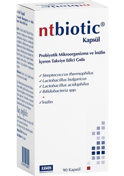 Nt Biotic Gıda Takviyesi 90 Kapsül