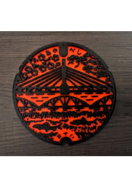 Yokohama Rögar Kapağı - Fincan Coaster