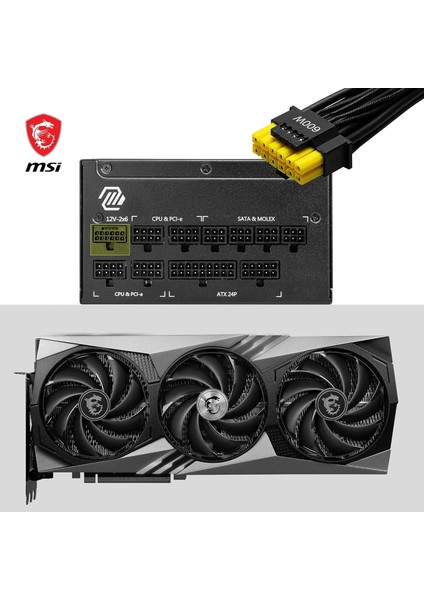 MAG A1250GL PCIE5 1250W 80+ Gold Power Supply Bilgisayar Güç Kaynağı