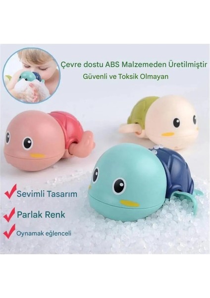 Prodigy Toy Bebekler ve Çocuklar İçin Sevimli Kaplumbağa Banyo Oyuncakları (3 Parça) (Yurt Dışından)