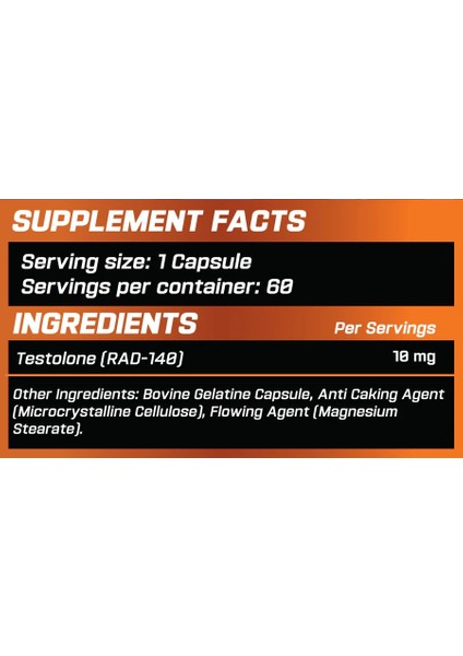 Cursed RAD140 30 Kapsül - 10 mg