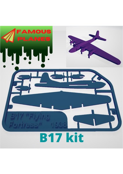 Ünlü Uçaklar - B17 Kit Kartı