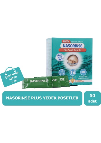 Plus Burun Yıkama Kiti ve Yedek Poşetleri 25+50 Adet