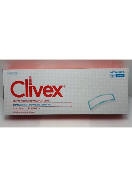Şeffaf Hazır Pansuman Örtü 9 cm X30 cm 25 Adet C6130P fiyatları