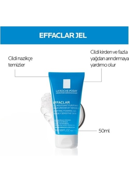 Effaclar Tanışma Kiti: Effaclar Duo M+& Effaclar Gel 50 ml-Yağlı Ciltler İçin