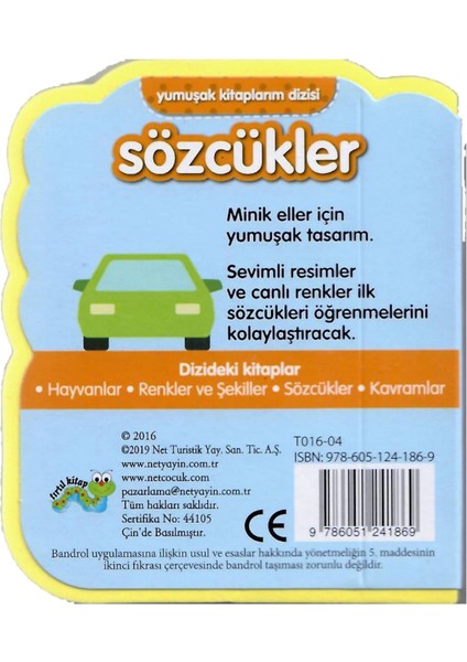 Yumuşak Kitaplarım Sözcükler modelleri