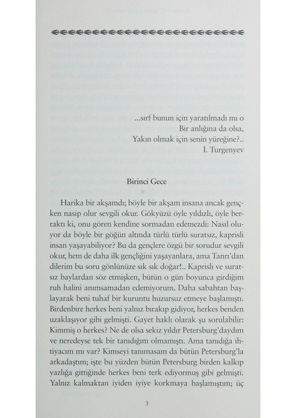 Beyaz Geceler - Fyodor Mihayloviç Dostoyevski