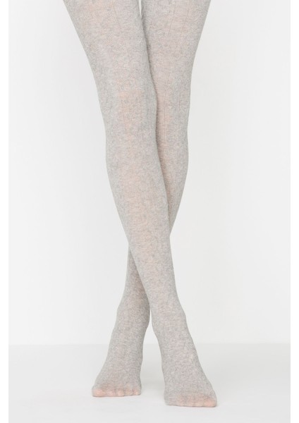 Açıkgri Karına Külotlu Çorap-Pentilicious fiyatları