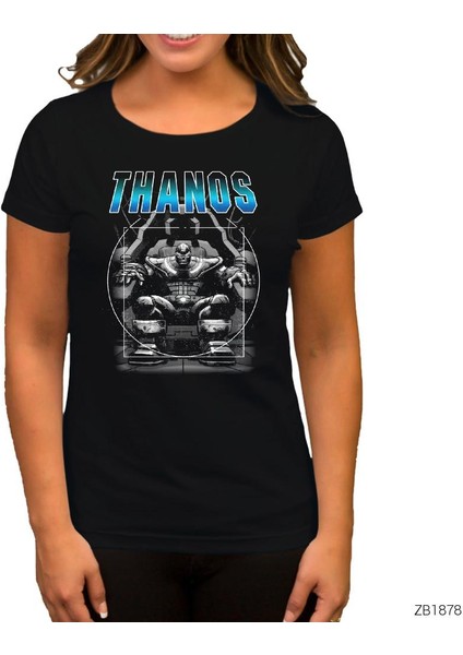 Avengers Thanos Commander Siyah Kadın Tişört